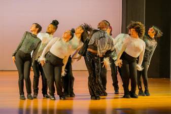 Performance of Les Ballet Afrik, a show that combines various African and queer dance styles and histories. Photo courtesy of Works &amp; Process