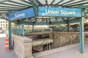A January report from the MTA Inspector General found ten observed bathrooms lacking toilet seat covers, including those at Union Square (above). That has now been fixed.