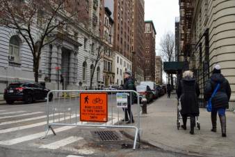 A stretch of West 103rd Street has been part of the Open Streets program for two-plus years. Photo: Abigail Gruskin