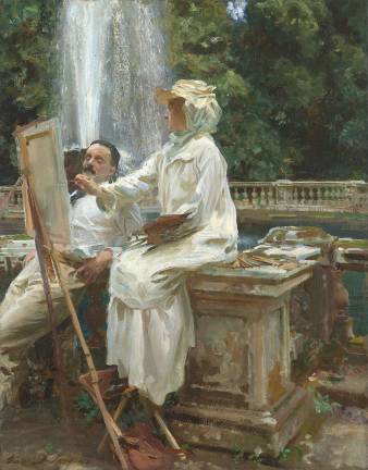 The Fountain, Villa Torlonia, Frascati, Italy, 1907 Oil on canvas, 28&#x2013;1/8 &#xd7; 22&#x2013;1/4 in. The Art Institute of Chicago, Friends of American Art Collection