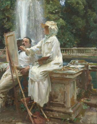 The Fountain, Villa Torlonia, Frascati, Italy, 1907 Oil on canvas, 28&#x2013;1/8 &#xd7; 22&#x2013;1/4 in. The Art Institute of Chicago, Friends of American Art Collection