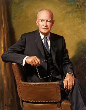 Dwight D. Eisenhower was elected the 34th president of the United States in 1952 and earlier was the Supreme Allied Commander in World War II. Photo: Official Presidential Portrait