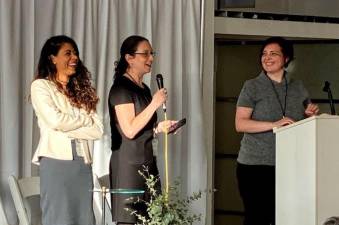 From left, Sarah Haider, Malkie Schwartz, and Torah Bontrager.