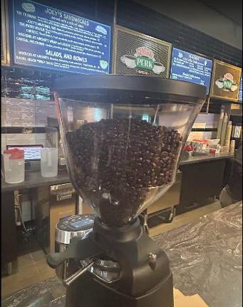 Since Central Perk, which opened recently in Times Square, is a fully functioning cafe it of course has fresh ground coffee beans on its offerings.