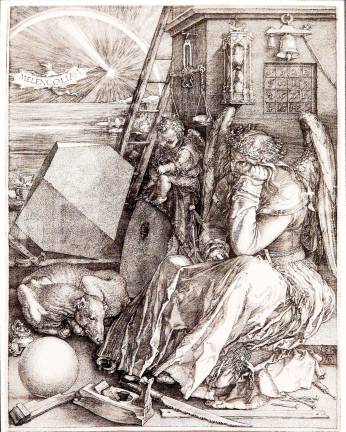Albrecht D&#xfc;rer's &quot;Melencolia I&quot; is filled with mystery, magic and math. Photo: Adel Gorgy