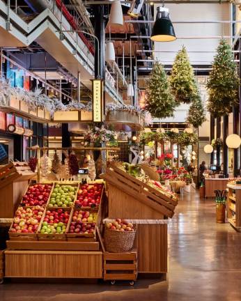 Ground floor interir at the Tin Building.