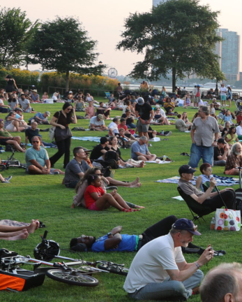 The crowds at Battery Park River &amp; Blues.