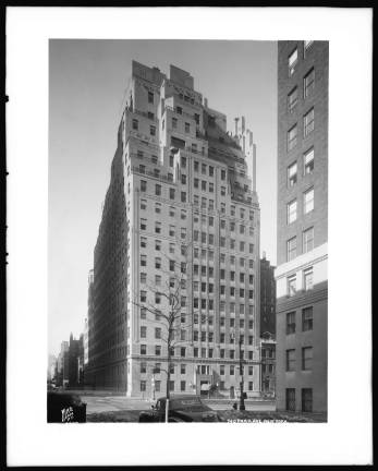 &quot;740&quot;, one of the rare buildings in the city known only by a number: 740 Park Avenue at 71st Street, 1945. Photo: Wurts Bros. Museum of the City of New York, Wurts Bros. Collection. Gift of Richard Wurts.