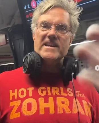 In a video that went viral, a woman said a Chelsea man wearing a “Hot Girls for Zohran” T-shirt began spewing anti-Jewish hate speech at her and another woman. The man admits he got into an argument with the two women, but says he’s the victim of a smear campaign that has upended his life.