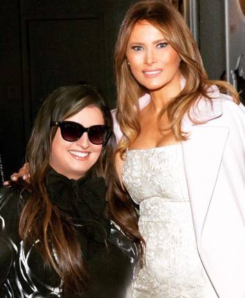Nicole Bryl and Melania Trump. Courtesy of Nicole Bryl