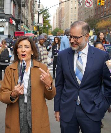 Mark Levine, the former Manhattan borough president and current city comptroller, is hitting the campaign trail for fellow Democrat, Gov. Kathy Hochul who is battling the Republican Nassau Country executive Bruce Blakeman, who has the support of President Donald Trump.