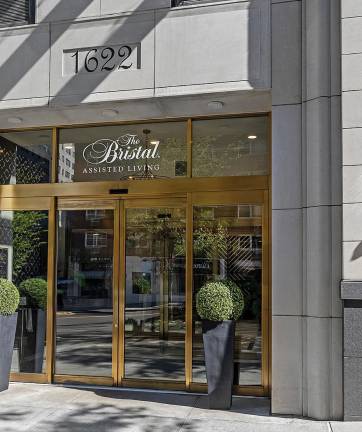 Entering The Bristal at 1622 York Avenue in Yorkville.