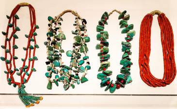 A collection of Zuni beaded necklaces from the early 20th century is a highlight of Jewelry for America.