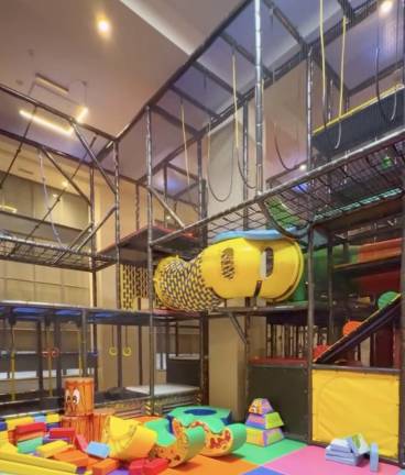 Ropes, pits, and ramps at Complete Playground.