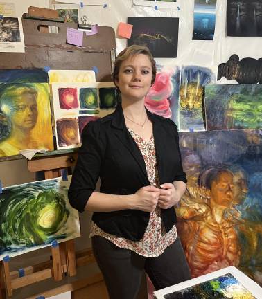 Nicole Cooper has shown her work across the US While her medium is often oil on canvas, she has been experimenting with new materials.