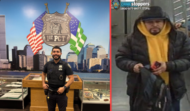 Left: Officer Torres get his man, a serial shoplifter; Right: Alleged subway necrophile, Felix Rojas.