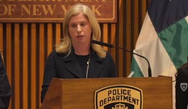 NYPD Commissioner Jessica Tisch said terror threats always increase this time of year because of the 9/11 anniversary, the UN General Assembly, and the Jewish High Holy Days.
