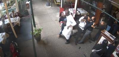 Screenshot of Carmine’s security camera footage, via YouTube.