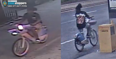 UWS e-biker on grey Citi e-bike wanted for forcible touching.