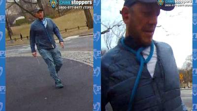 Police are warning people to be on the lookout for this unidentified stick-wielding man.