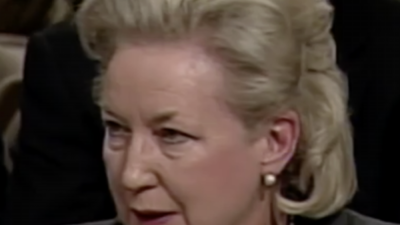Maryanne Trump Barry was a high-ranking federal judge first appointed to the bench by Ronald Reagan in 1983. Here, she testifies at Samuel Alito’s SCOTUS confirmation hearing in 2006.