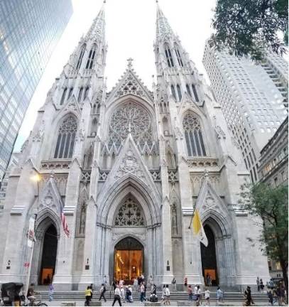 St. Patrick’s Cathedral in Midtown Manhattan is the heart of the Catholic Archdiocese oof New York