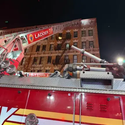 The fire also killed a 24-year-old man, hospitalized five people in critical condition, and displaced 100 residents.