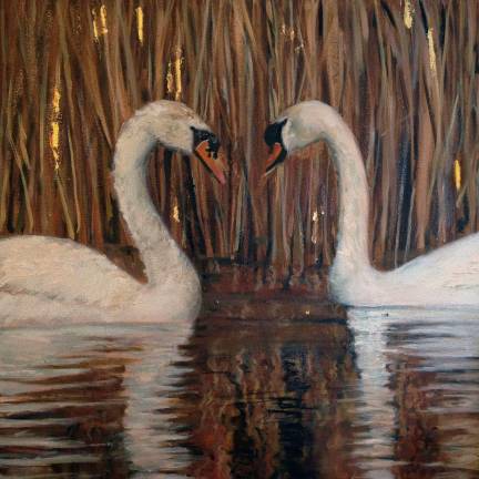 Hilary Robin McCarthy&#x2019;s oil painting &#x201c;Eternity&#x201d; is on view at the Wild Bird Fund Gallery through June 11. Photo: Hilary Robin McCarthy.