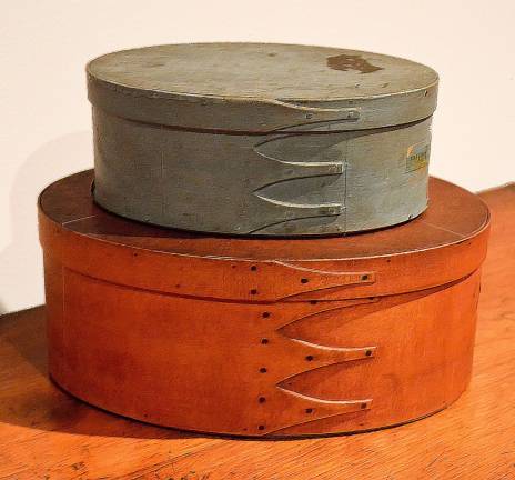 Shakers made, used and sold oval bentwood boxes. Their ingenious swallowtail bindings allowed wood to swell and shrink without danger of splitting. Photo: Adel Gorgy