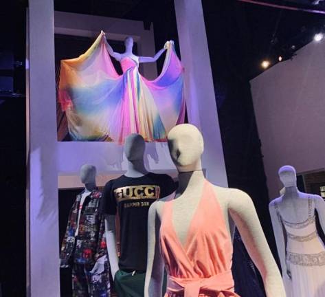 Fashion is part of New York; here mannequins sample some of the clothes that have driven a huge industry to clothe the world and make New York fashion iconic. The piece on top is a gown that Bob Mackie designed for Beyoncé. Photo: Ralph Spielman