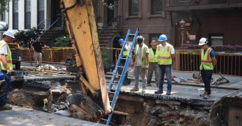Sinkhole on the Upper East Side