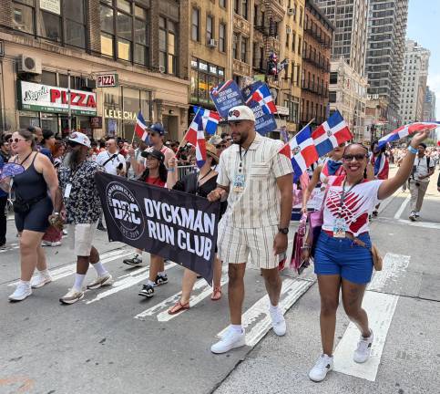 Dominican Day Parade dazzles including the Dyckman Run Club.