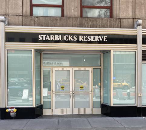 Starbucks Reserve is going in where Longchamps once was. Photo: Michael Oreskes