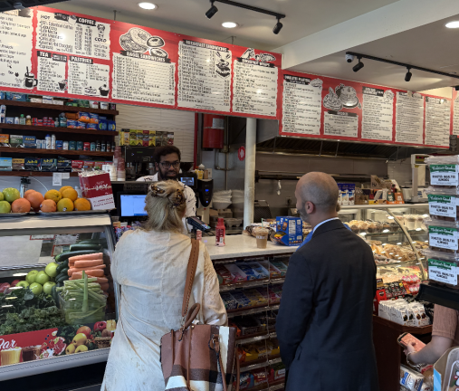 Councilmember Gale Brewer and Small Business Services (SBS) Commissioner Kenny Minaya toured local stores along Amsterdam Avenue August 10.