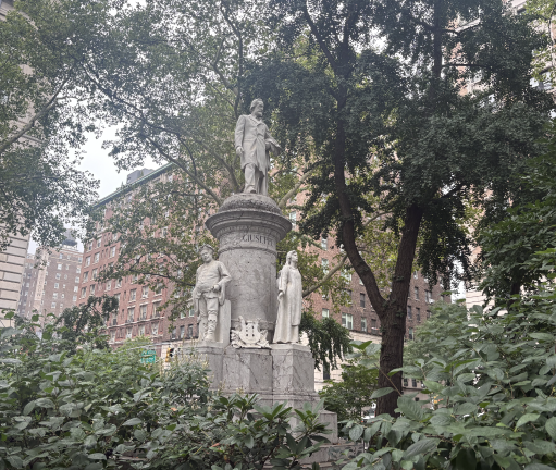 Verdi Monument, facing West 72nd Street.
