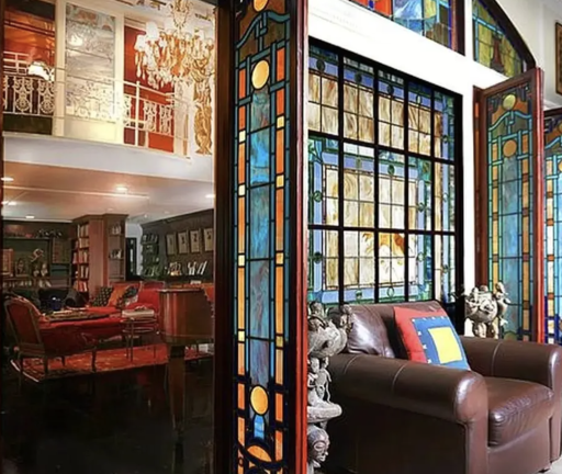 Inside the townhouse converted by Broadway legend George Faison. The space went from the dorms where firefighters slept into a luxury apartment unit that sat atop the community theater he founded.