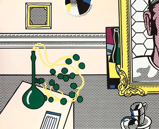 Roy Lichtenstein Artist's Studio, 1973 Oil and Magna on canvas, 60 &times; 74 inches (152.4 &times; 188 cm) Ostrow Family Collection &Copy; Estate of Roy Lichtenstein. Courtesy Gagosian Gallery