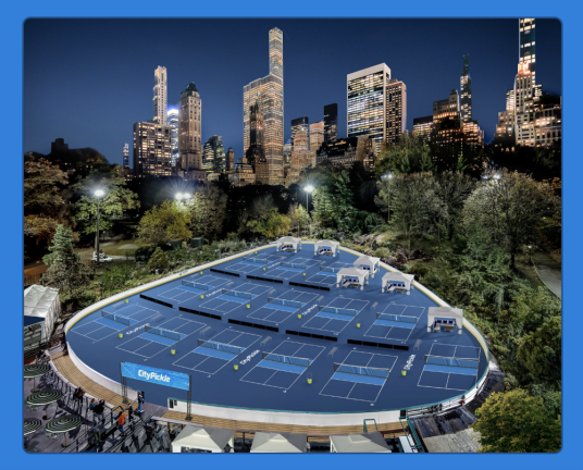 A depiction of the 14 courts that will soon be available at Wollman Rink. <b>Photo: CityPickle.</b>