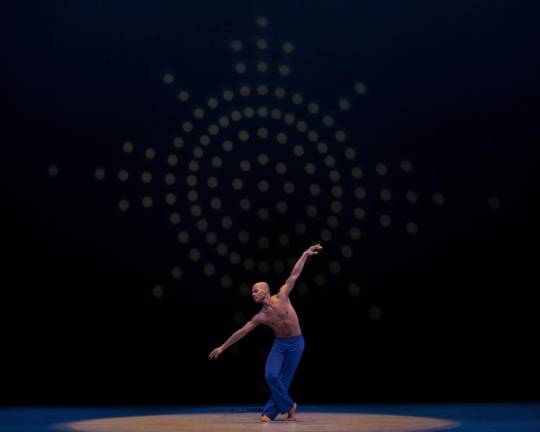 Alvin Ailey American Dance Theater’s Vernard Gilmore in Alvin Ailey’s “Reflections in D.” Photo: Paul Kolnik