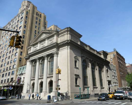 Congregation Shearith Israel on West 70th and Central Park West. Photo: Eden, Janine and Jim, via flickr