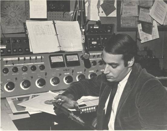 The young Steve Post at the console. Photo courtesy of Laura Rosenberg Post