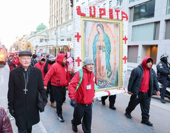 Lupita on the march, Feast of Our Lady of Guadalupe, Dec. 12, 2025.