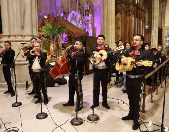 The mariachi band at St. Patrick’s Feast of Our Lady of Guadalupe.