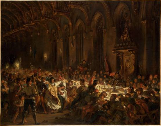 &#x201c;Murder of the Bishop of Li&#xe8;ge&#x201d; is notable for its &#x201c;movement and dramatic use of light,&#x201d; says The Met&#x2019;s curator Asher Miller. Eug&#xe8;ne Delacroix, (French, 1798&#x2013;1863).&#xa0;&#x201c;The Murder of the Bishop of Li&#xe8;ge,&#x201d; 1829. Oil on canvas. 35 13/16 &#xd7; 45 11/16 in. Mus&#xe9;e du Louvre, Paris. &#xa9;RMN-Grand Palais / Art Resource, NY. Photo: Herv&#xe9; Lewandowski