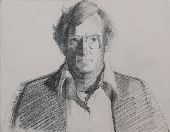 &quot;Self Portrait,&quot; ca. 1970, graphite. From the artist&#x2019;s studio. &#xa9; Wayne Thiebaud/Licensed by VAGA, New York, N.Y.