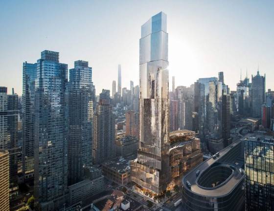Silverstein Properties and Greenwood Gaming &amp; Entertainment hope to land a license to place a casino on Manhattan’s far West Side, across from the Javits Center (visible in the lower-right-hand corner).