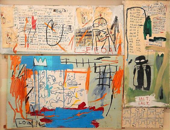 Jean-Michel Basquiat, &quot;Piscine Versus the Best Hotels (or Various Loin),&quot; 1982, Schorr Family Collection. Photo: Adel Gorgy