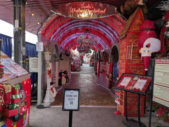 The tunnel, or portal, or Winter Wonderland at Pier 15.