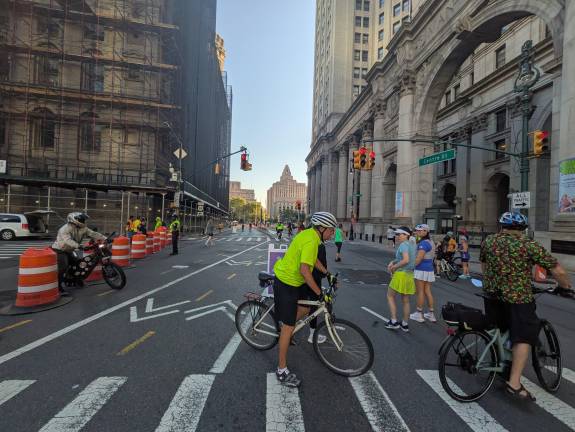 Summer Streets starts on the south end at Centre Street.