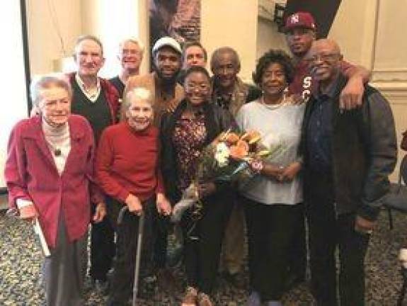 In October 2018, with family of Jim Torain, a late member of the planning committee, in whose honor the Bloomingdale Neighborhood History Group established an award. Photo courtesy of BNHG